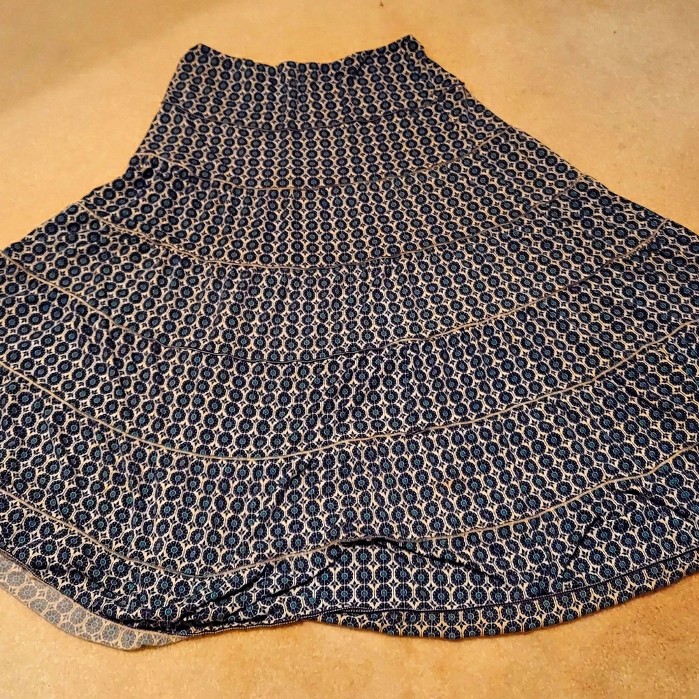 Blue maxi skirt